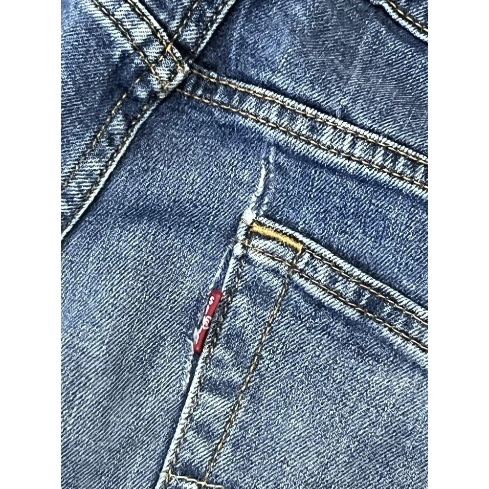 Levi's 541 Men’s Athletic Taper Stretch Denim Jeans Blue Paints Splatter 34x34